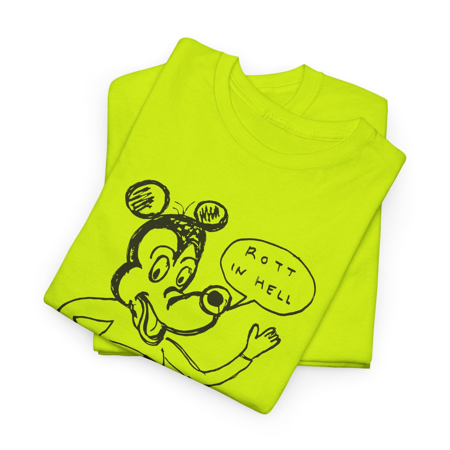 rot in hell bucoo! drawing by daniel johnston custom edit tshirt