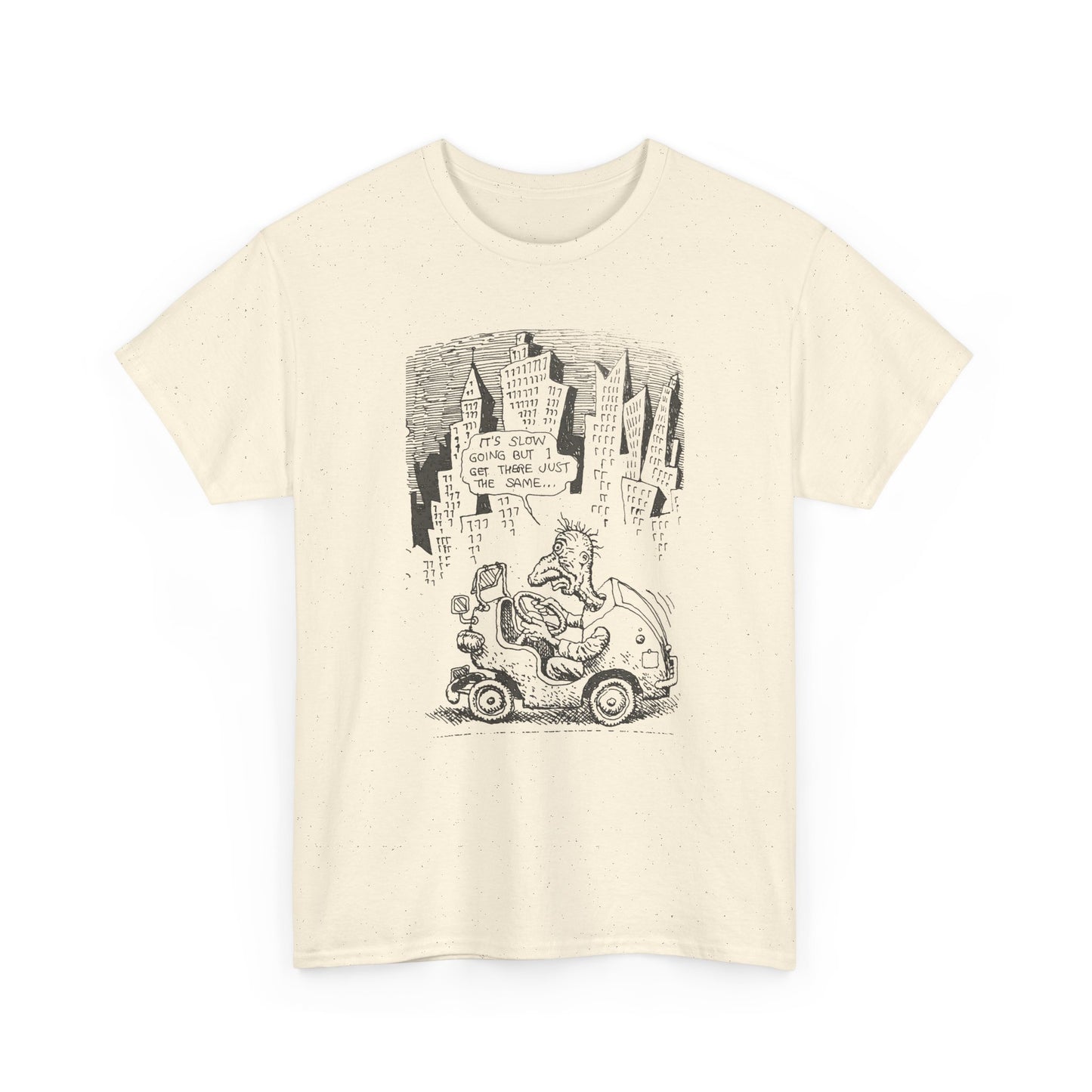 r. crumb slow going illustration tshirt