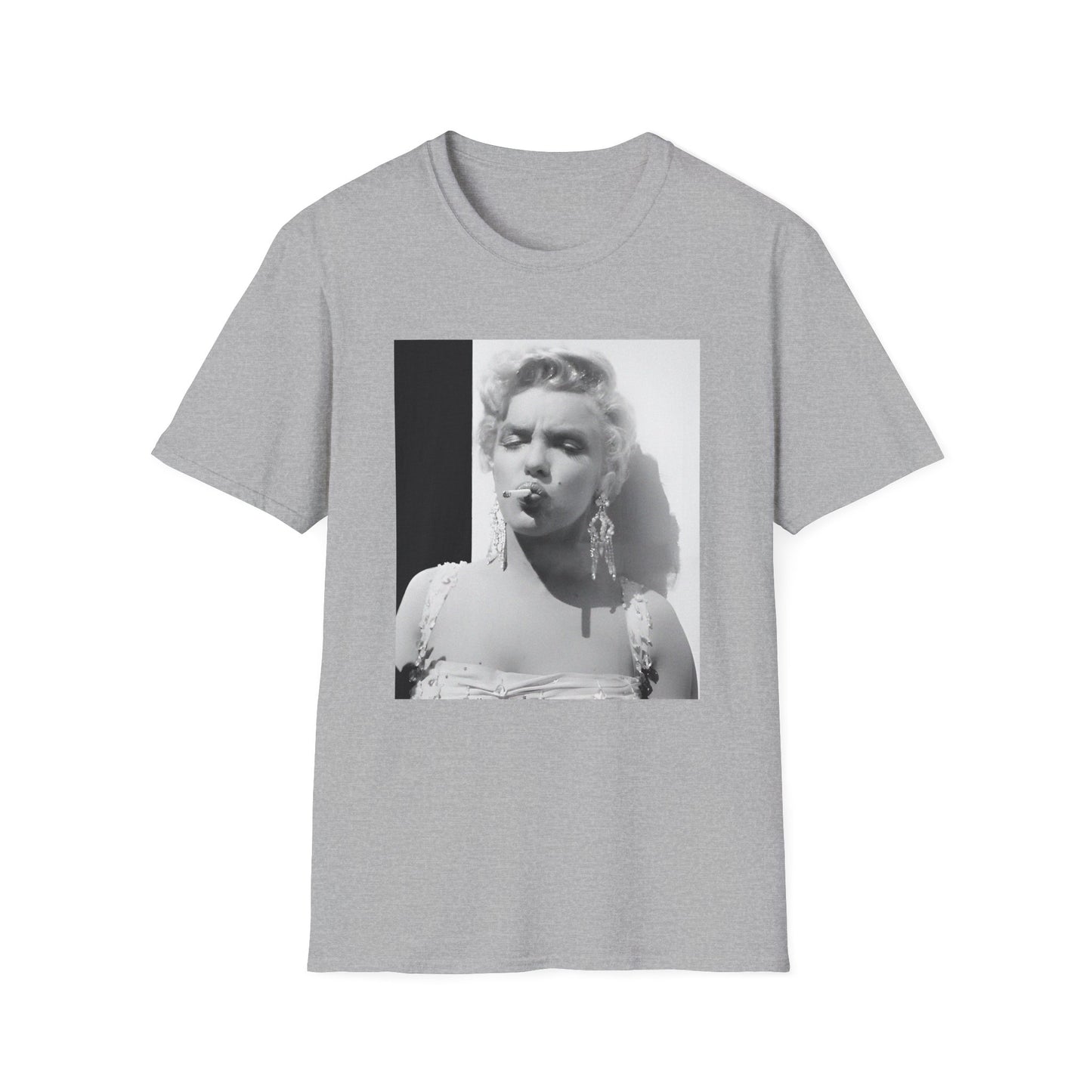 marilyn monroe smoking a cigarette tshirt