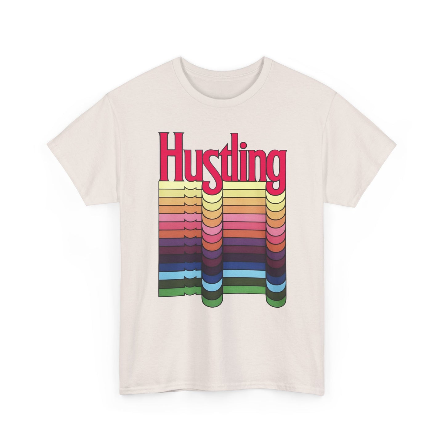 1977 hustling by graphic designer milton glaser reproduction tshirt