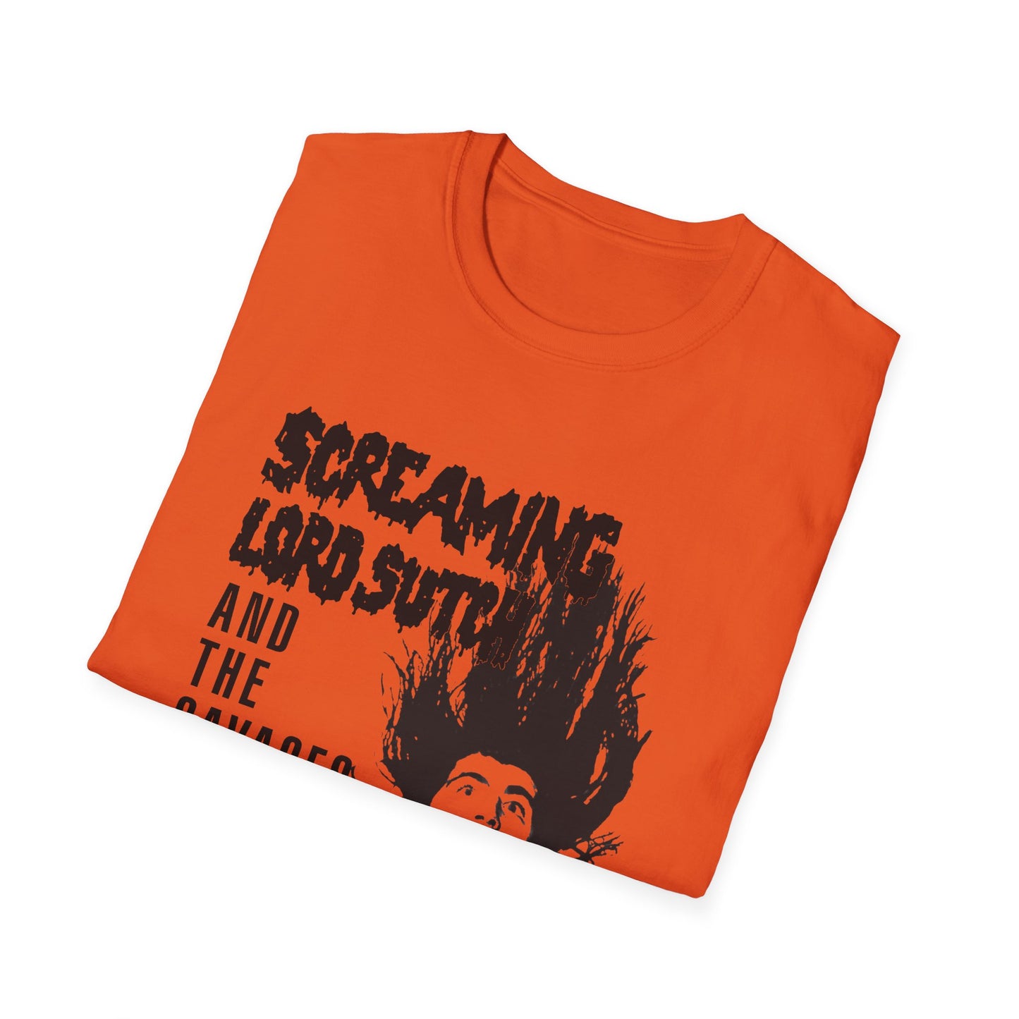 screaming lord sutch and the savages custom rock and roll tshirt
