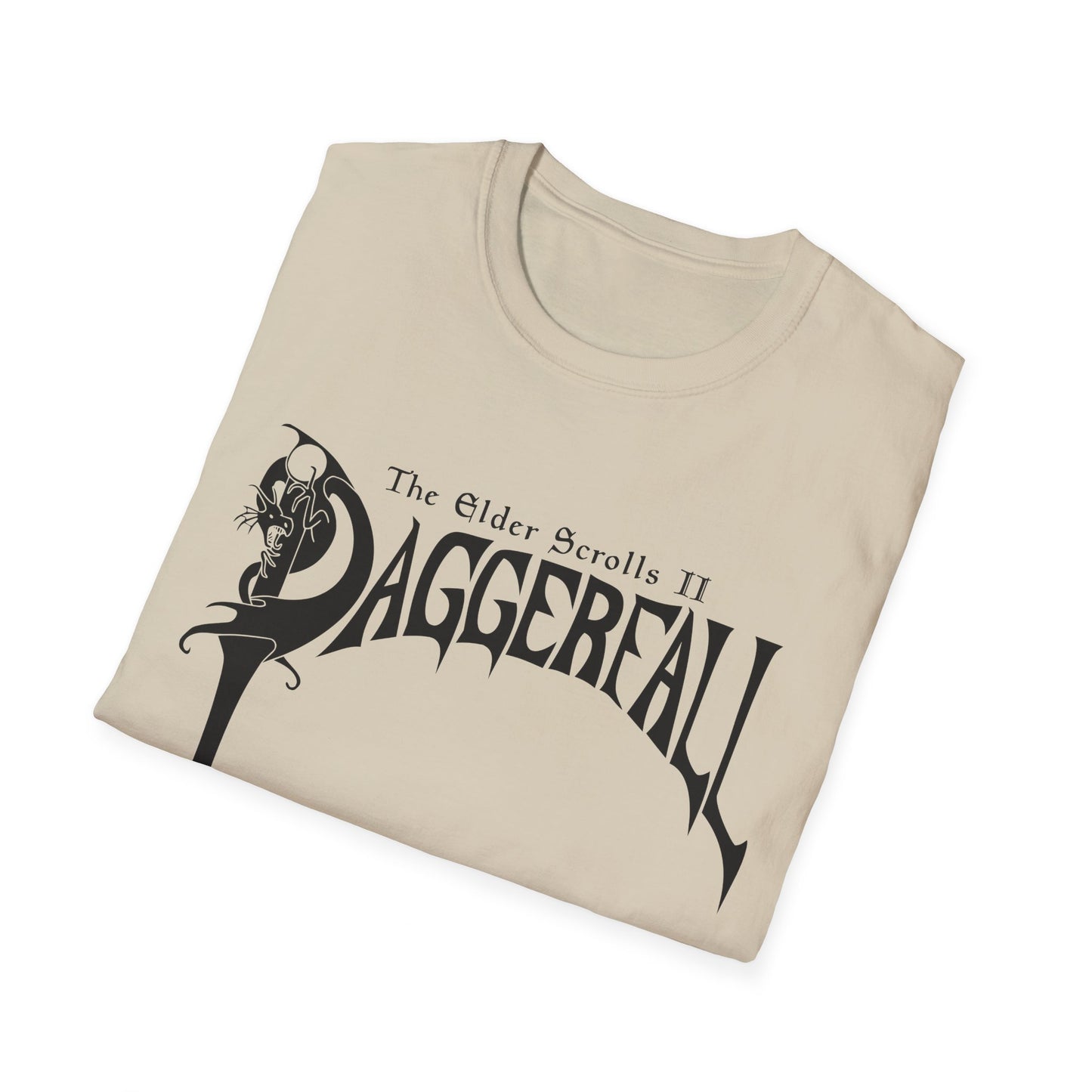 daggerfall the elder scrolls 2 1996 masterpiece video game logo in black tshirt