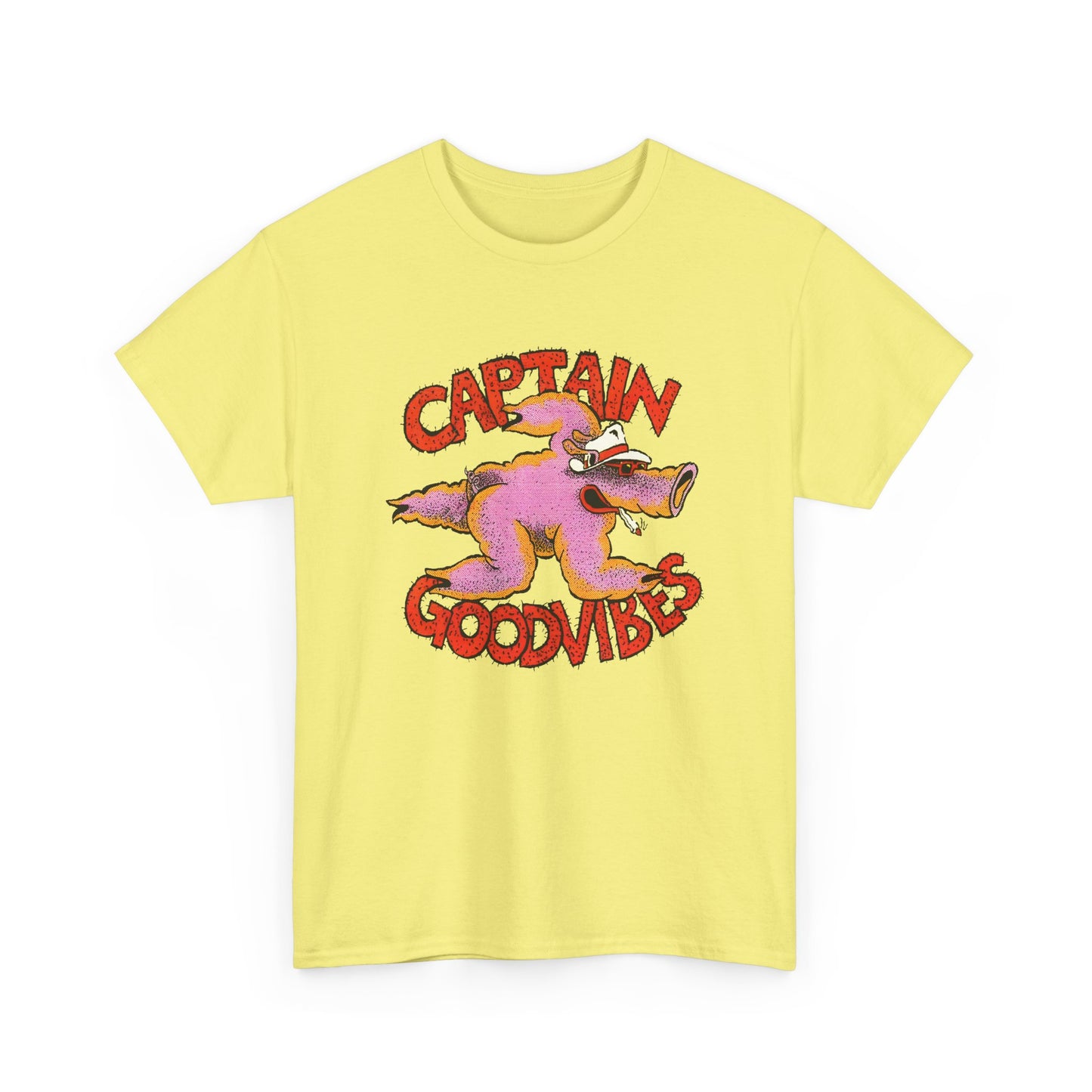 1970s australian surf counter culture illustration by tony edwards captain goodvibes reproduction tshirt