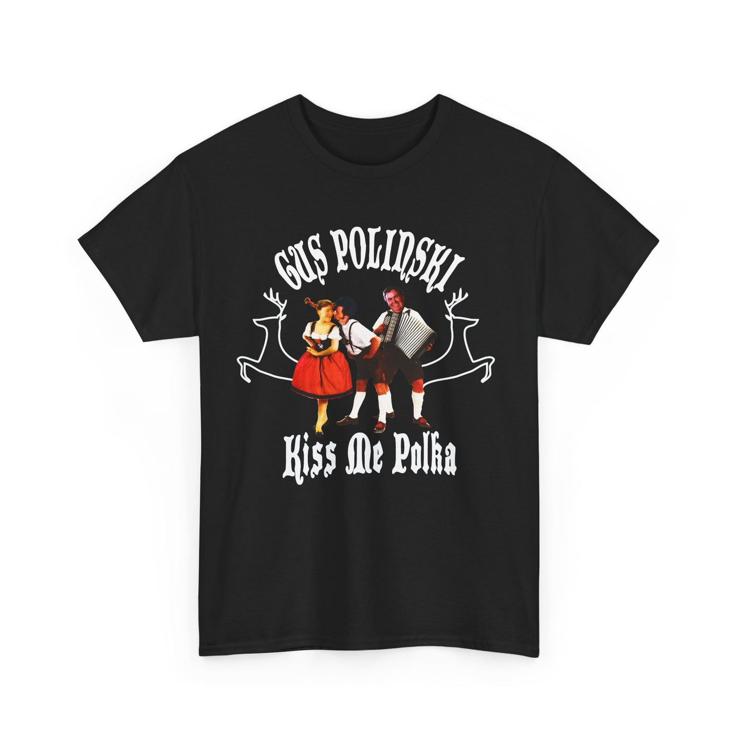 home alone gus polinski (john candy) poker king of the midwest parody album cover for kiss me polka tshirt