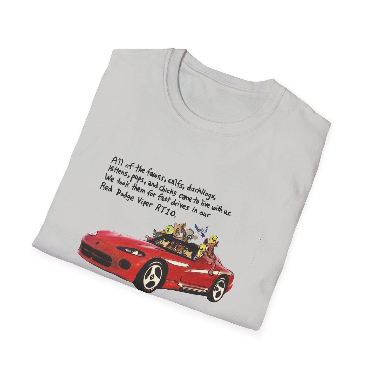 dodge viper rt10 original drawing tshirt