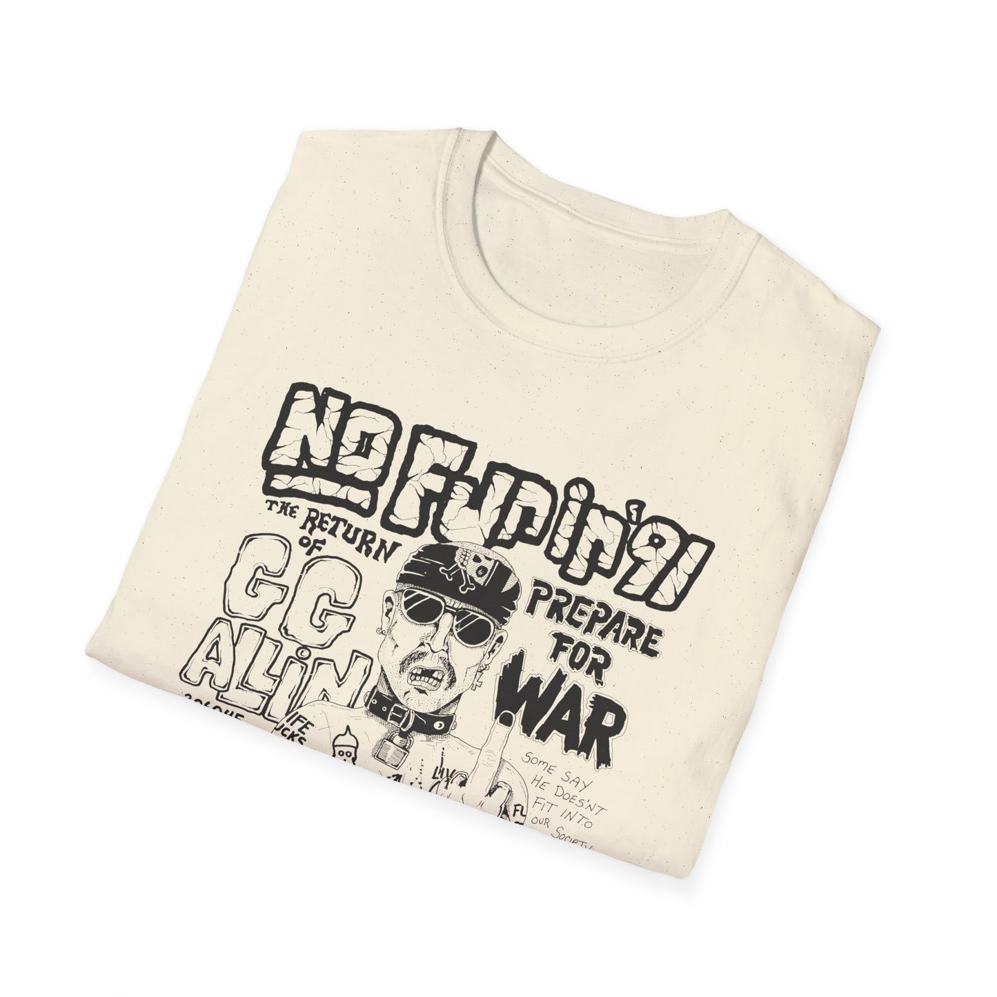 no fun in '91 gg allin show poster tshirt