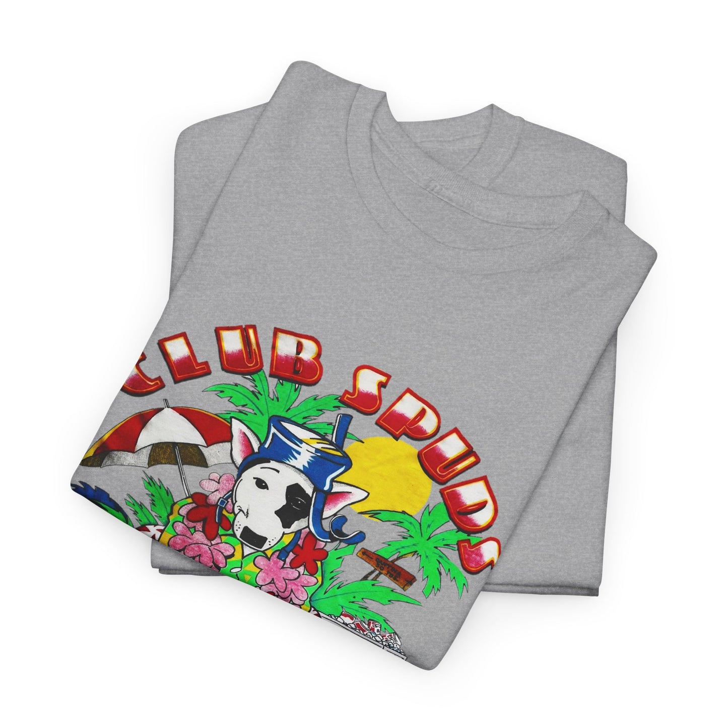 club spuds bud light vintage graphic reproduction tshirt