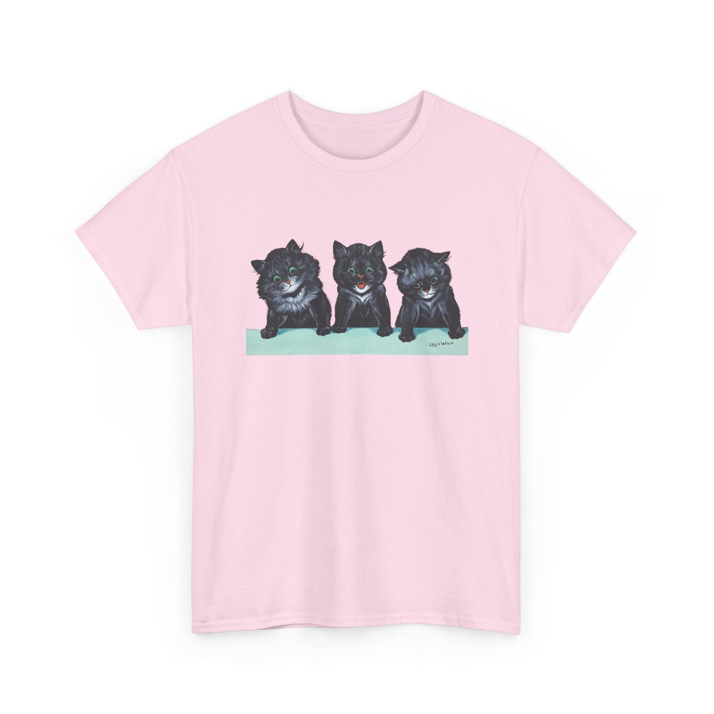 louis wain anthropomorphised cat painting 3 black cats