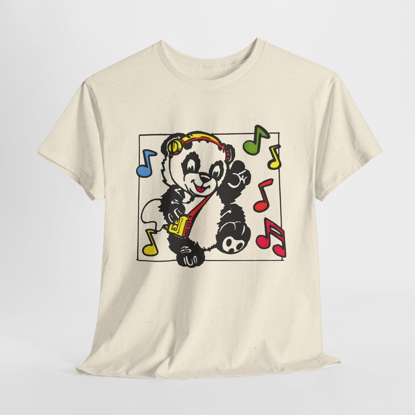 vintage 1980s dancing panda graphic reproduction tshirt