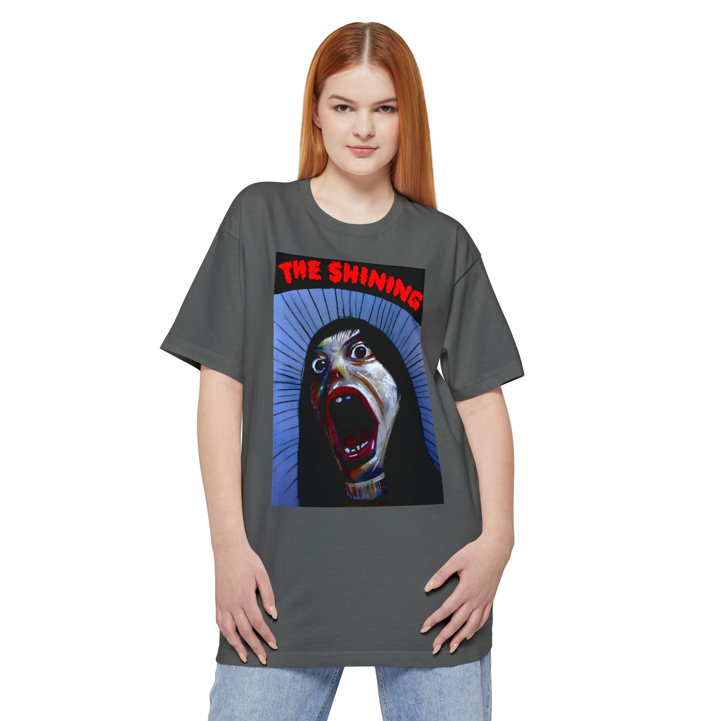 oversized polish movie poster for the shining unisex tall beefy tshirt