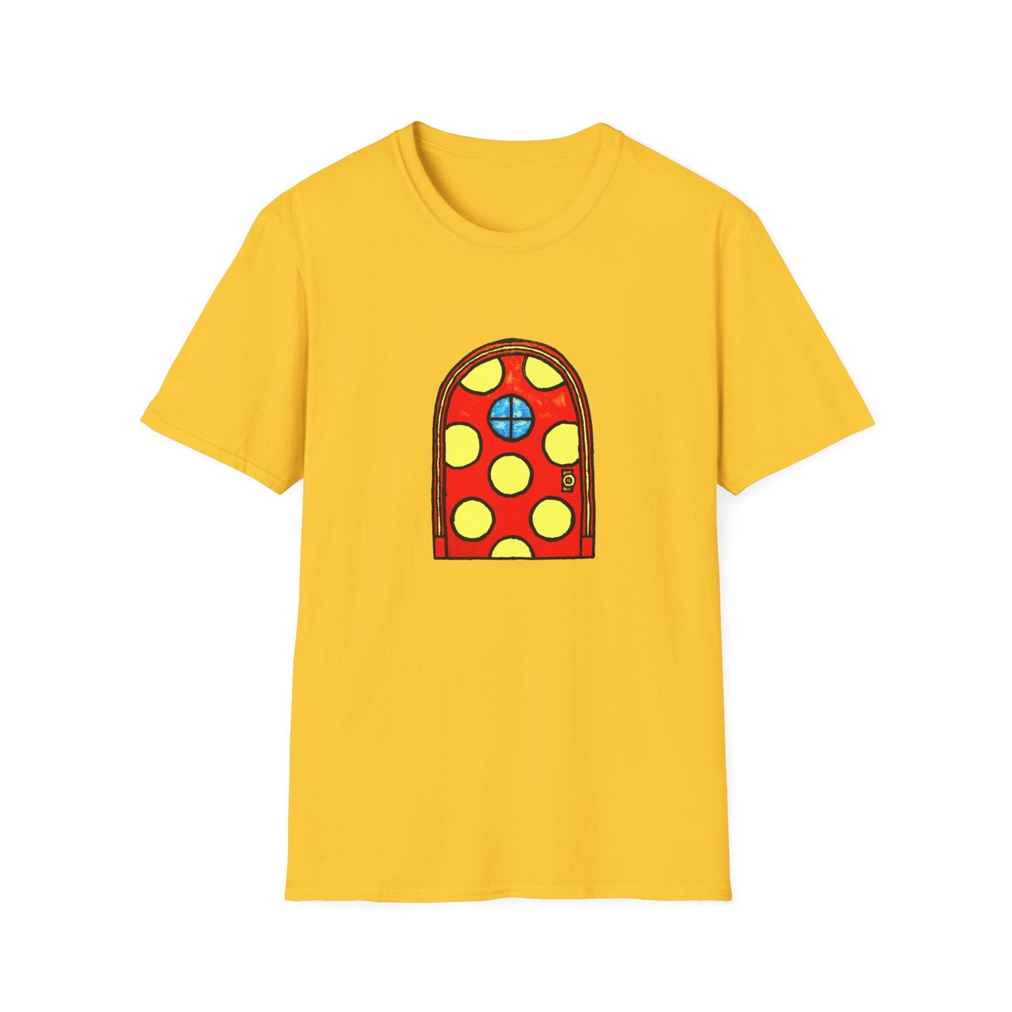 polka dot door original drawing tshirt