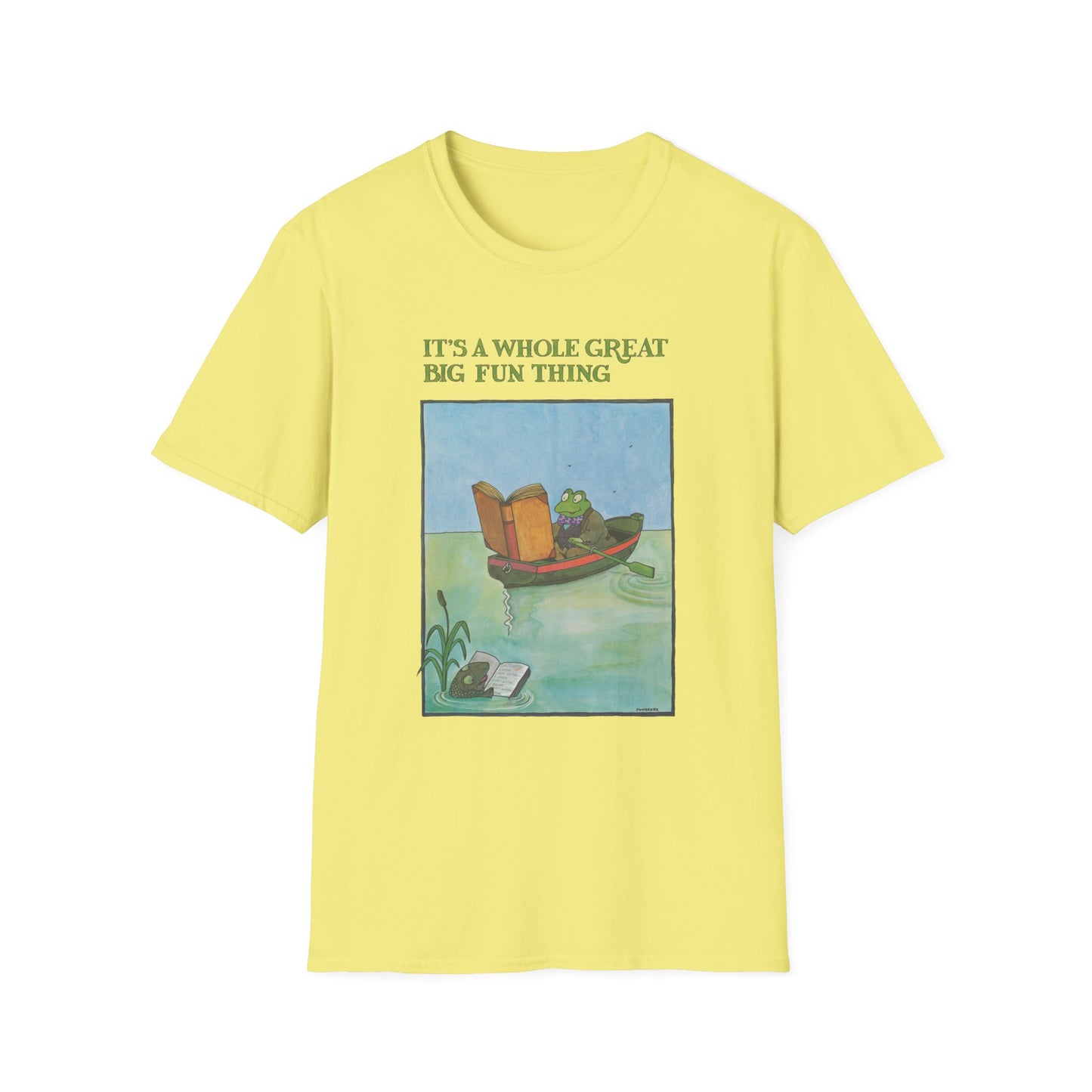 1972 reading poster illustration by tomi ungerer it's a whole great big fun thing tshirt