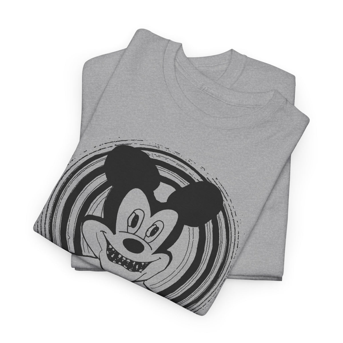 1960s british underground magazine peace sign mickey fan art edit with halo tshirt