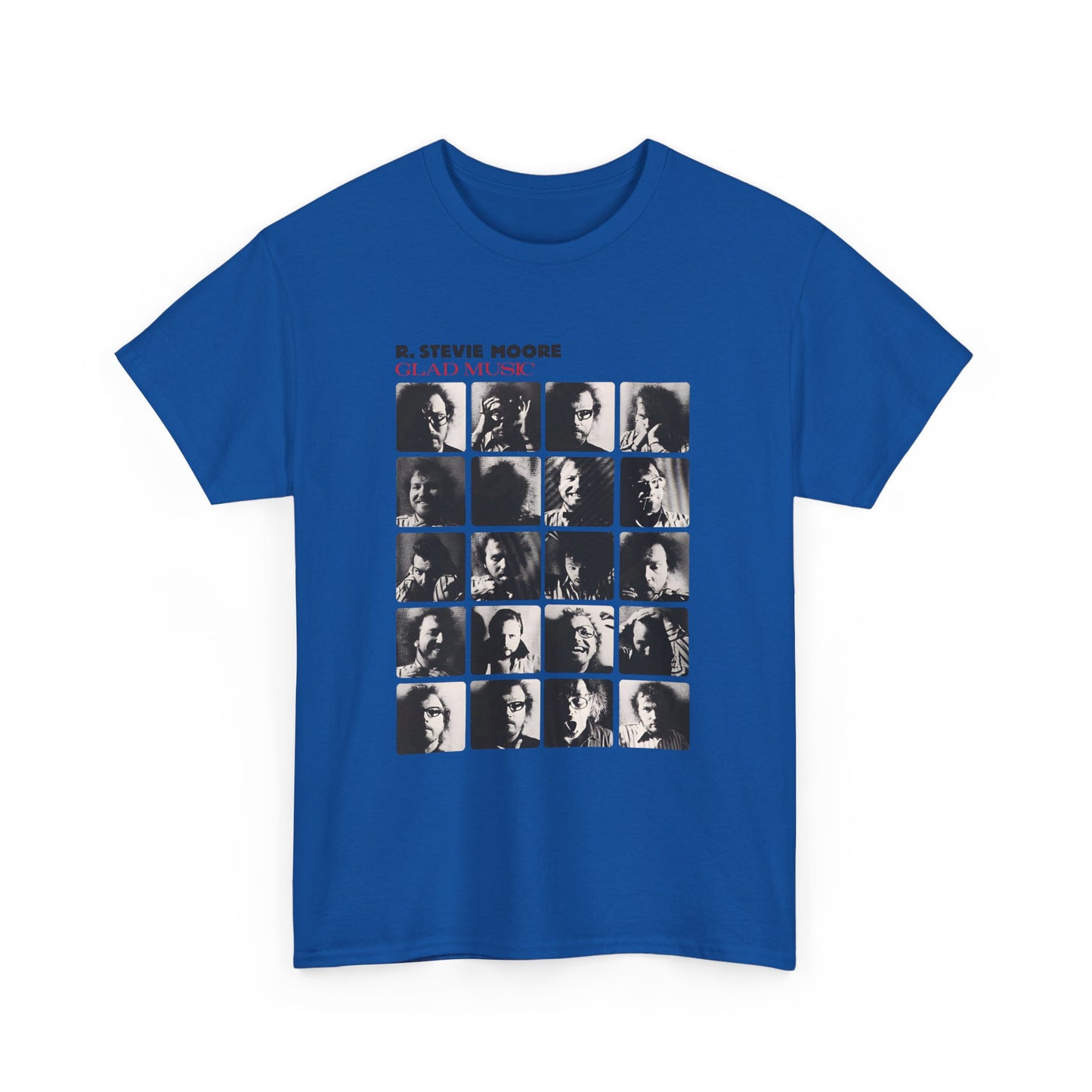 1986 glad music by r stevie moore album cover custom edit tshirt