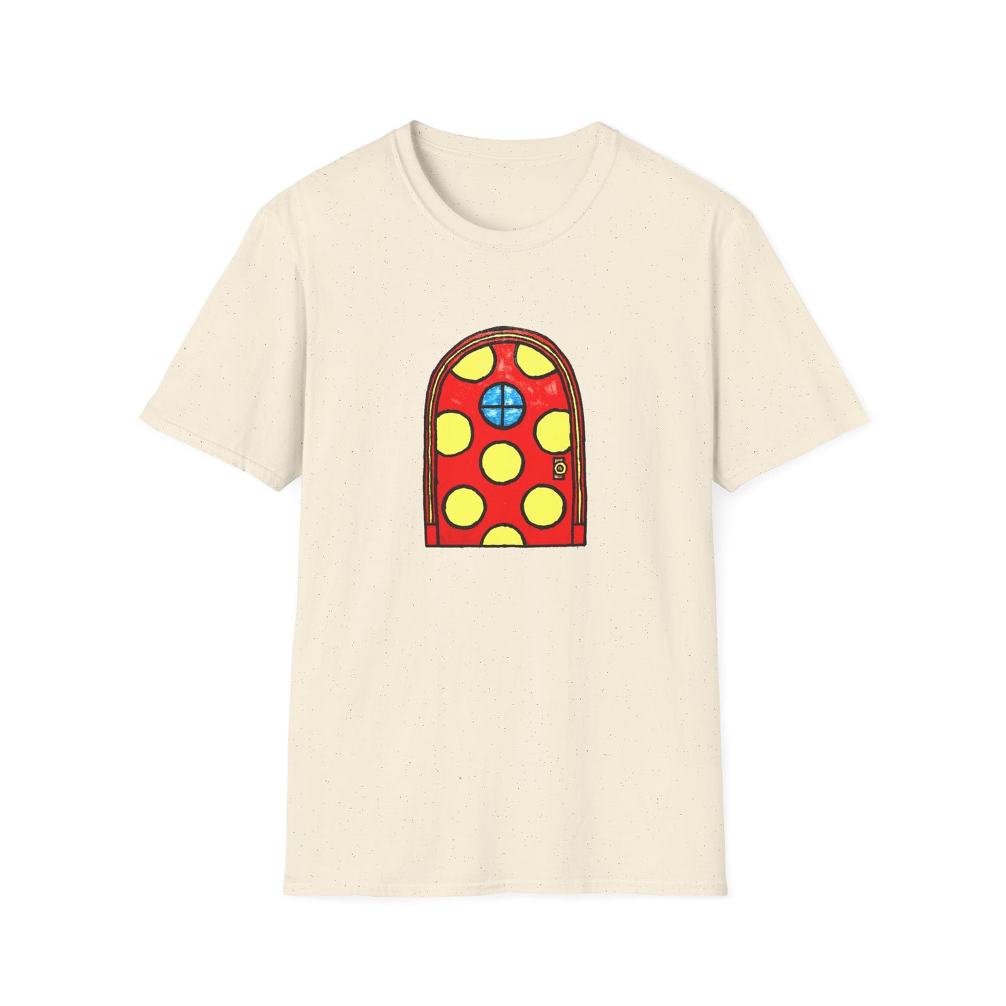 polka dot door original drawing tshirt