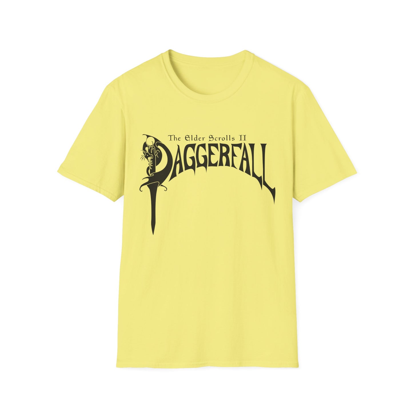 daggerfall the elder scrolls 2 1996 masterpiece video game logo in black tshirt