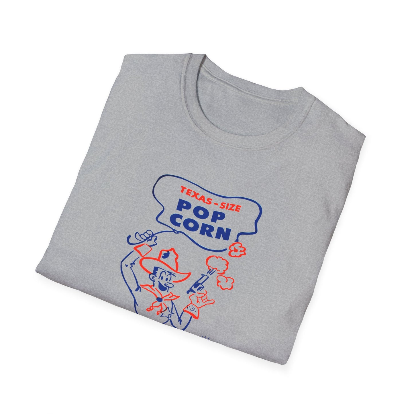 vintage texas size popcorn bag logo tshirt