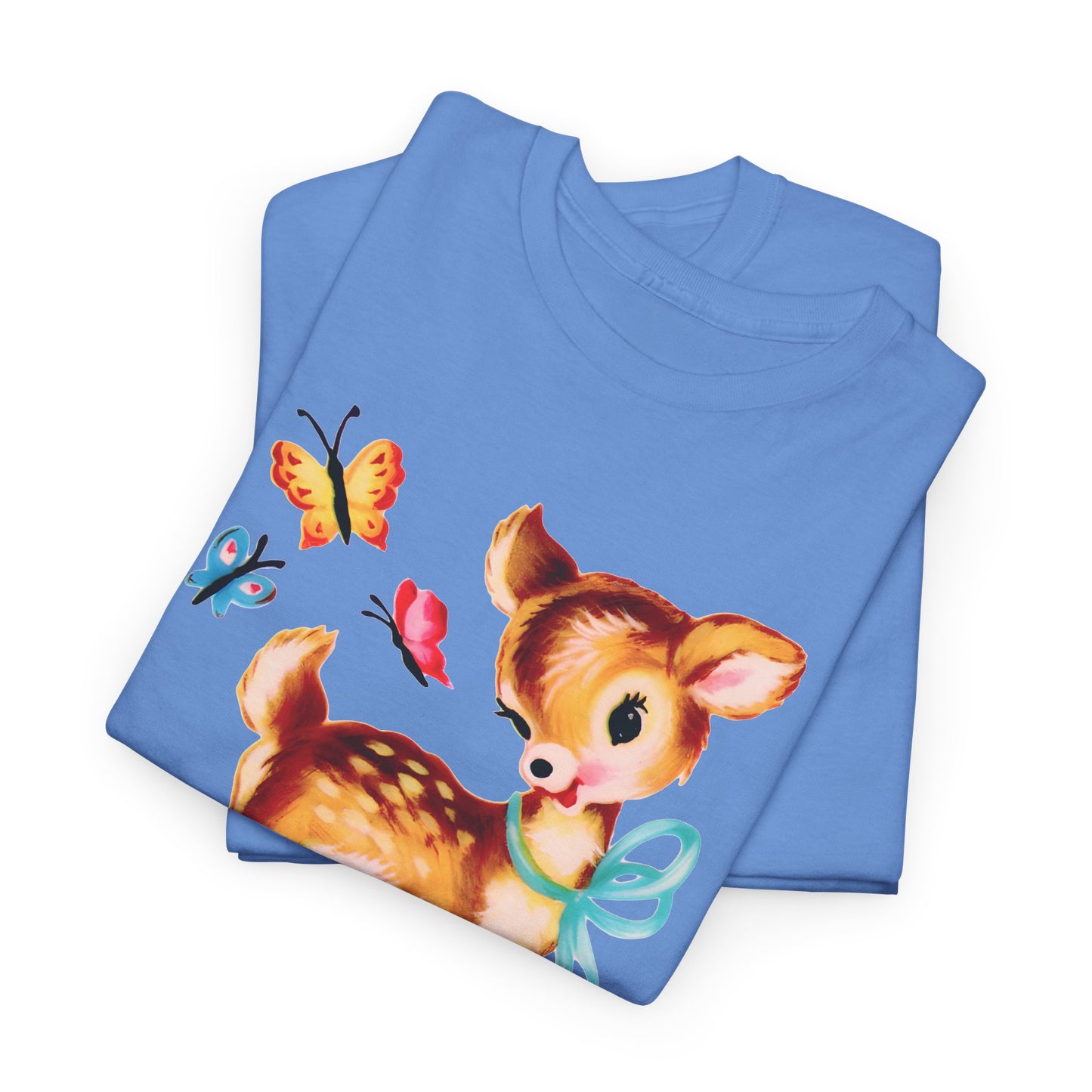 vintage cute baby deer reproduction tshirt