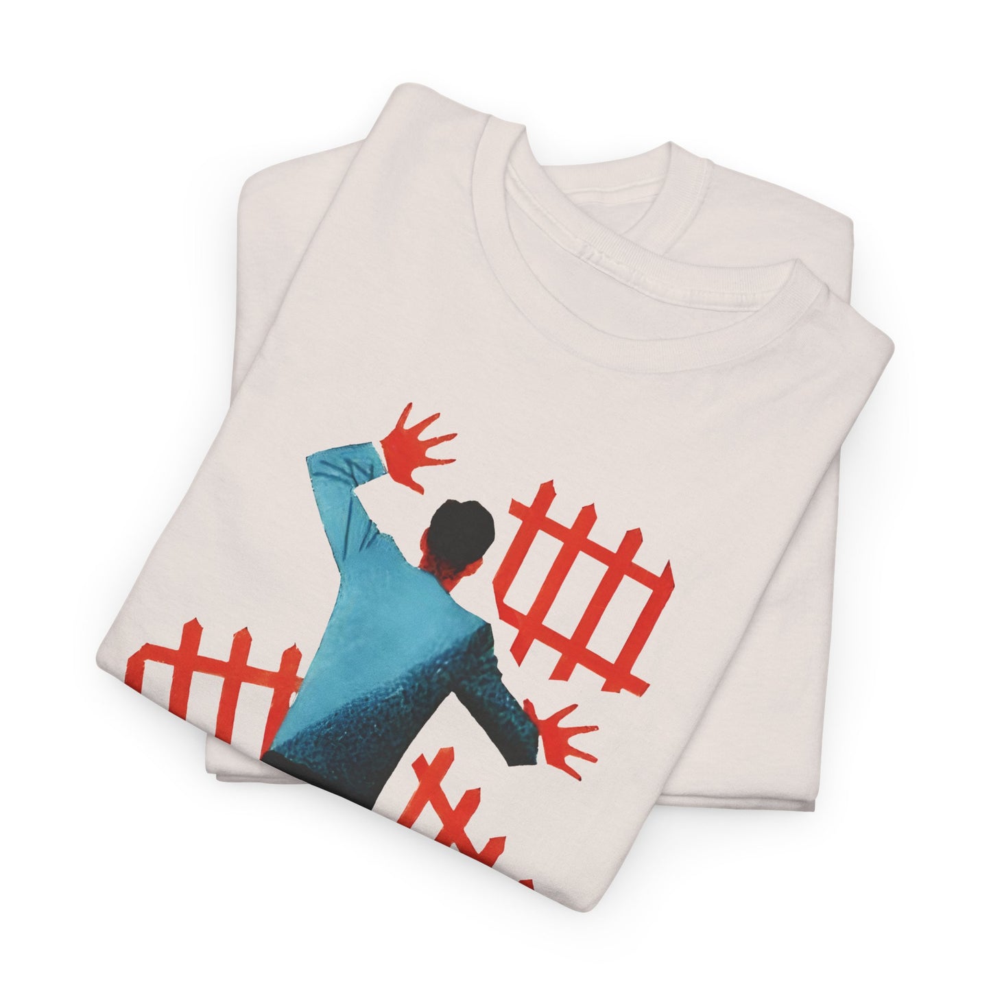 mid century manolo prieto man in fences book cover tshirt