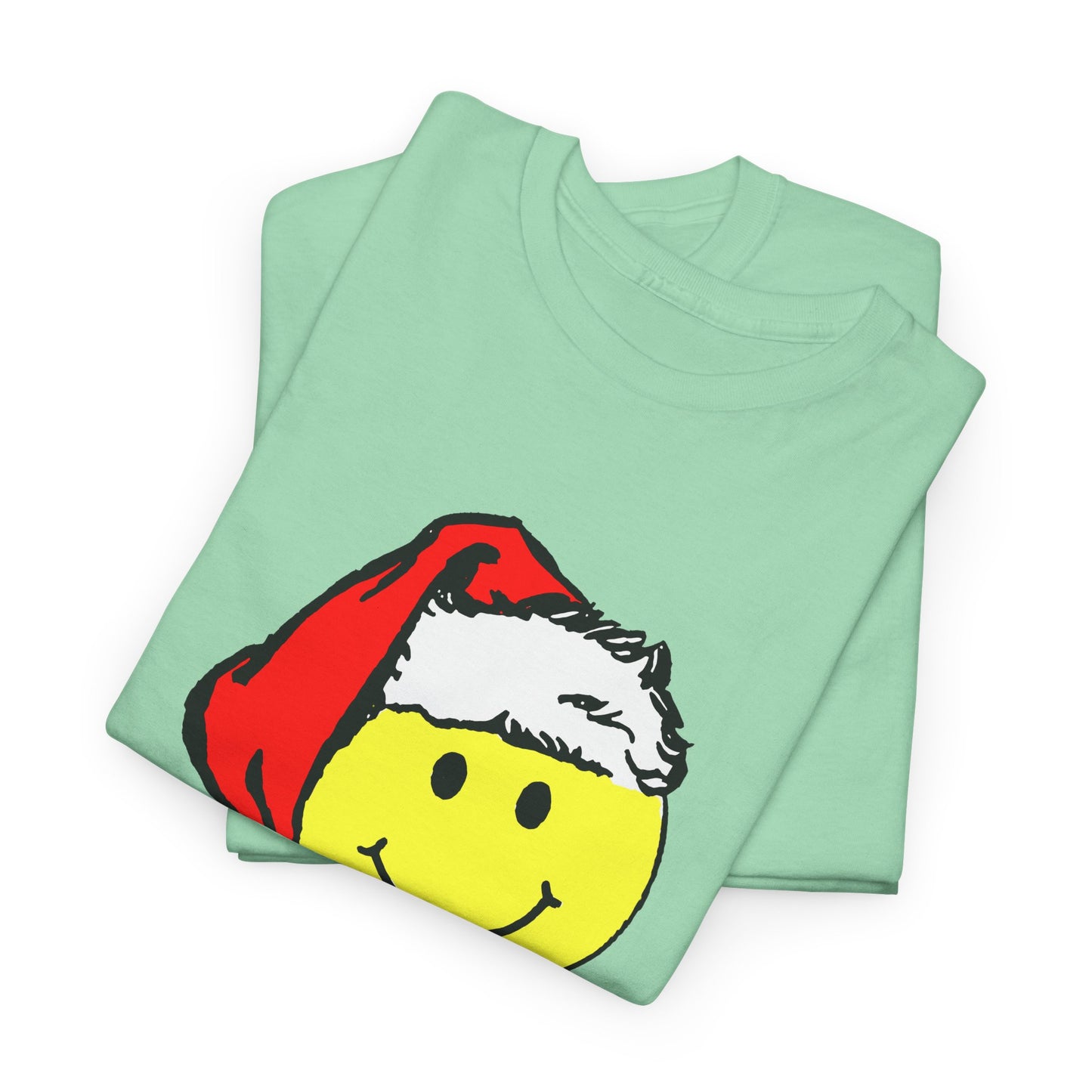 happy face santa 1980s reproduction tshirt