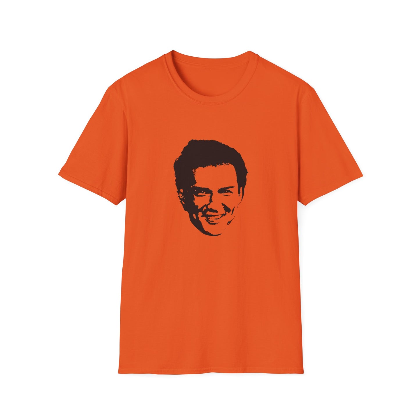 norm macdonald black stencil face tshirt