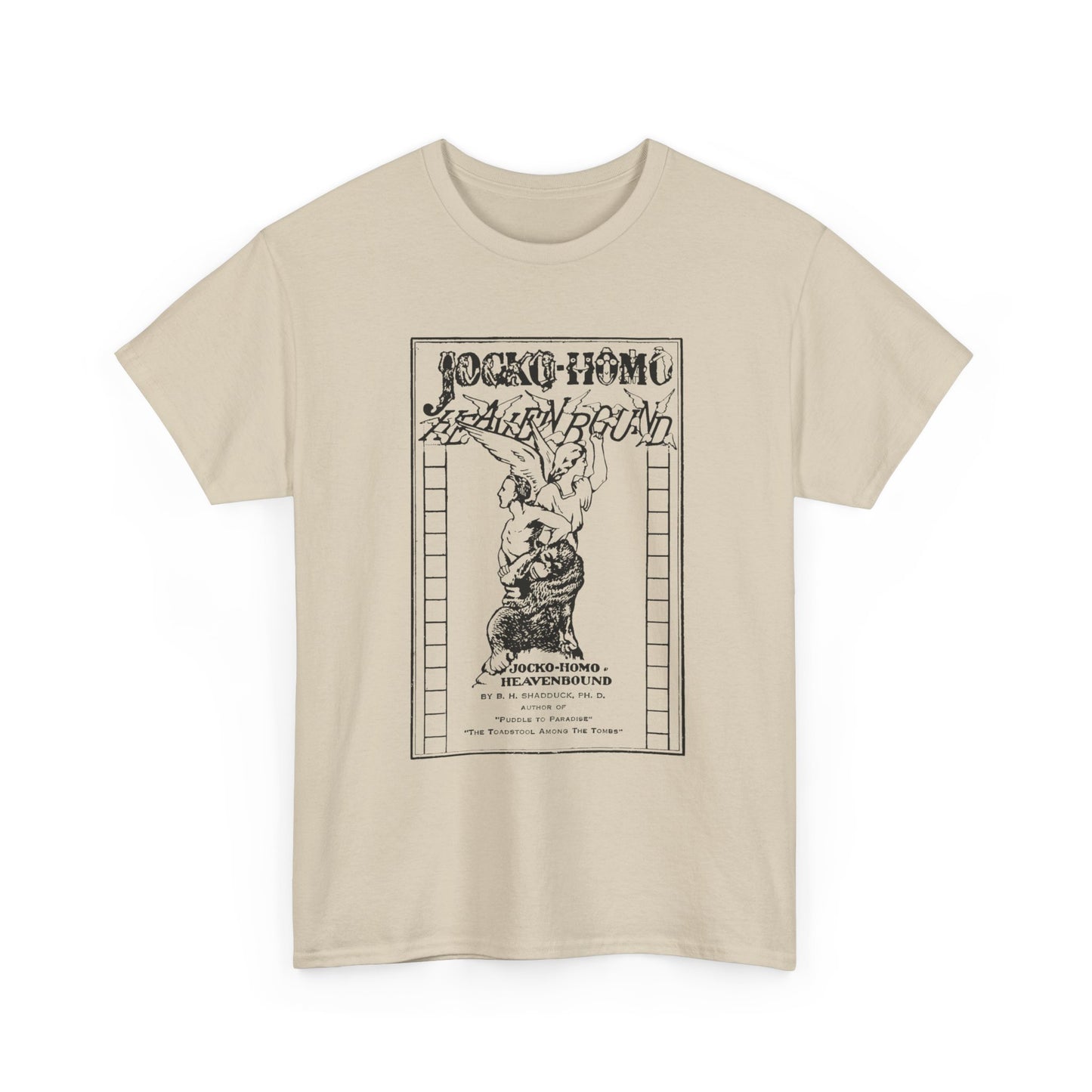 jocko-homo heavenbound b. h. shadduck 1925 religious pamphlet tshirt