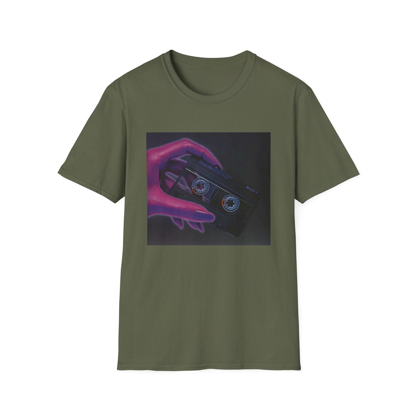 1980s ucx-90 audiocassette print advertisement tshirt