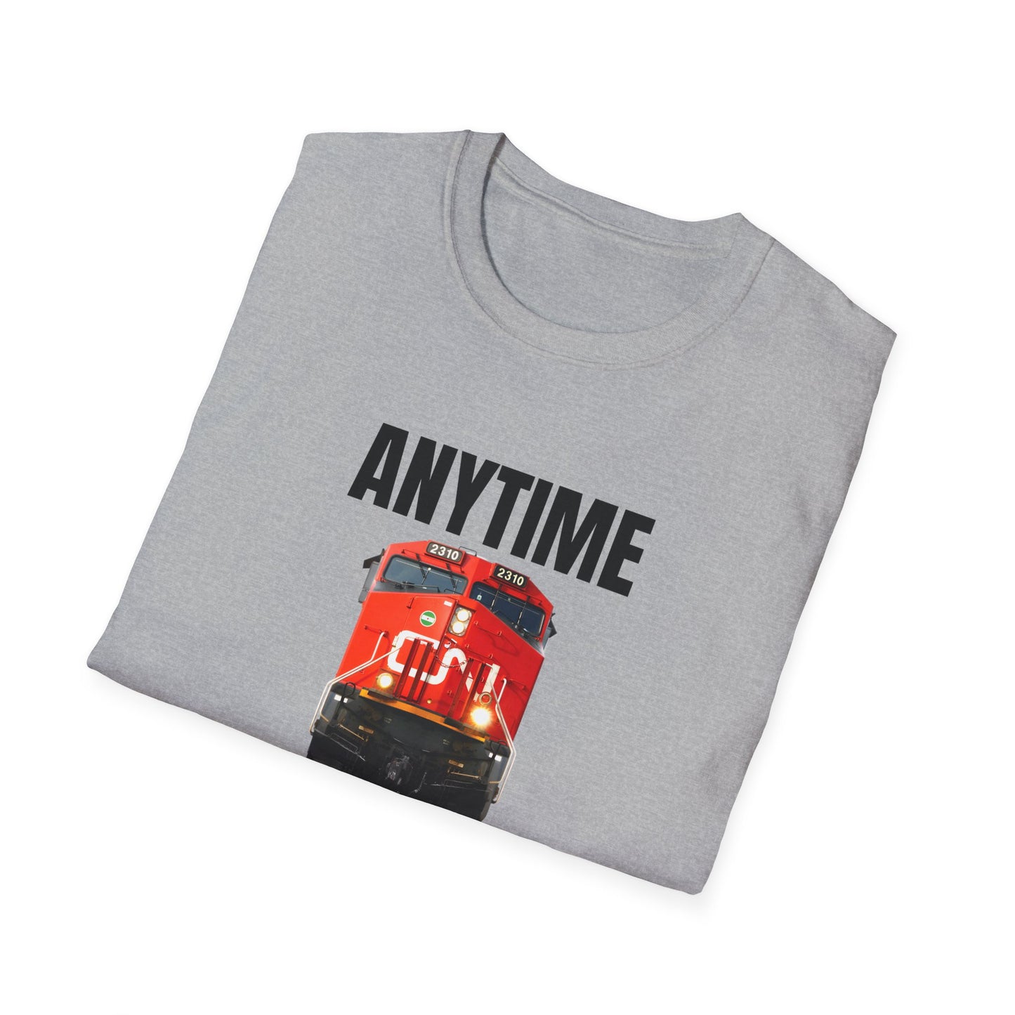 cn rail anytime is train time tshirt