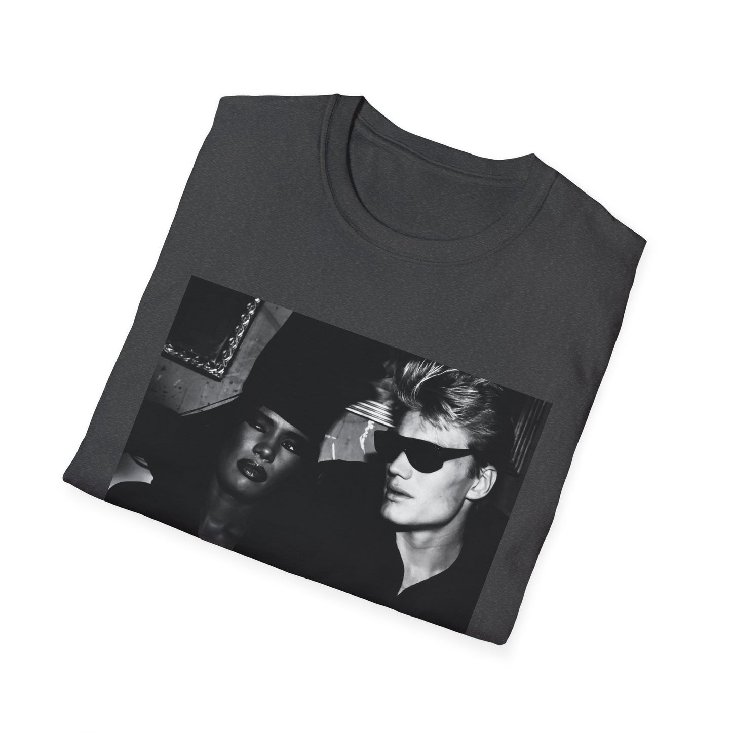 early '80s dolph lundgren and grace jones tshirt