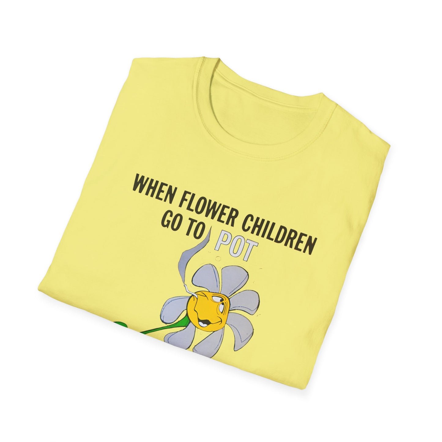 1960s/70s anti drug poster when flower children go to pot, they become blooming idiots? by smartset smarteen s.o.s tshirt