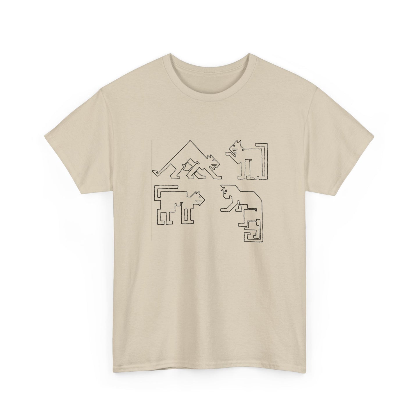 1910 ernest allen batchelder draw a cat using only straight lines reproduction tshirt