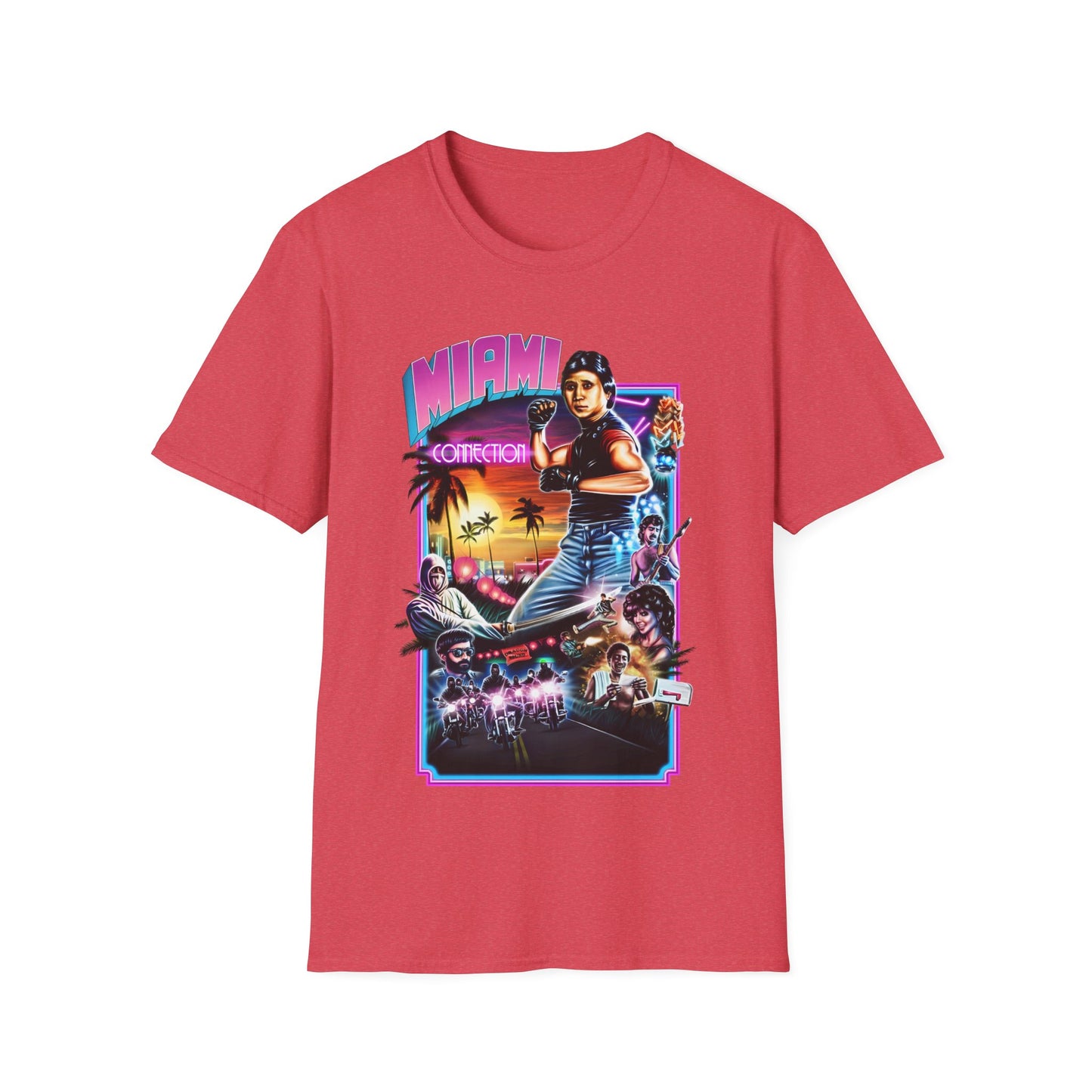 1987 movie miami connection movie poster tshirt