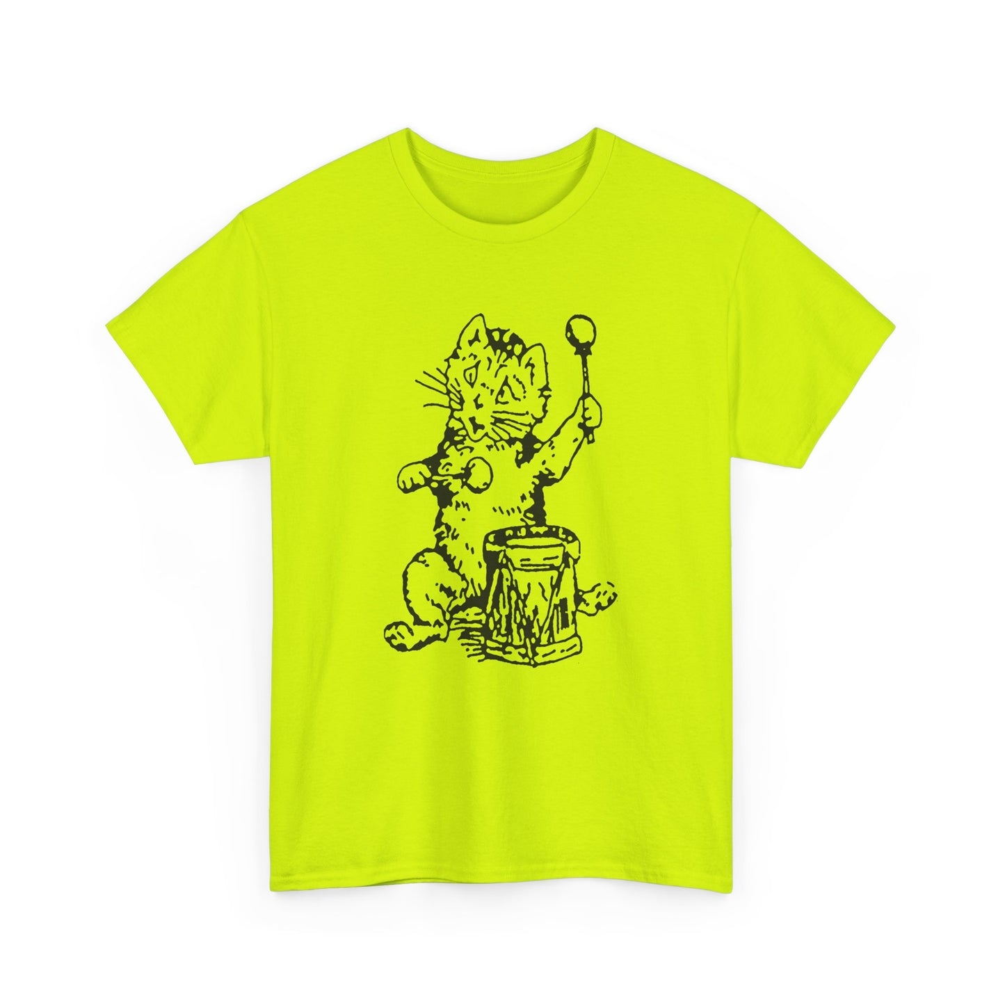 1979 scottish post punk record label postcard records cat and drum reproduction tshirt