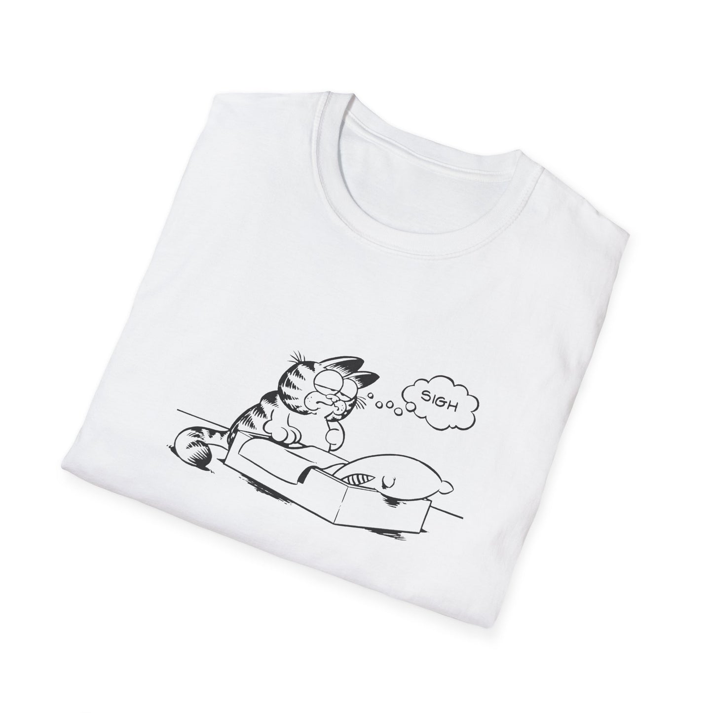 garf sighing tshirt