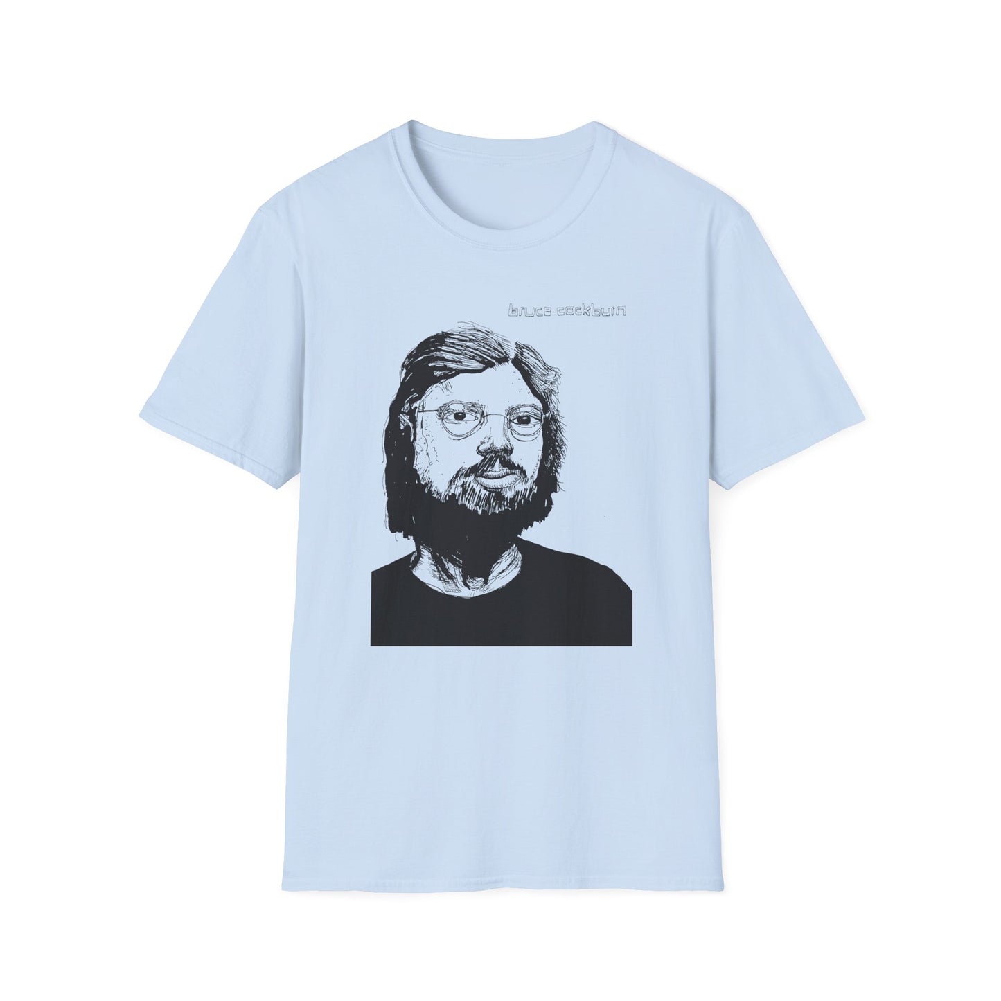 bruce cockburn original drawing tshirt