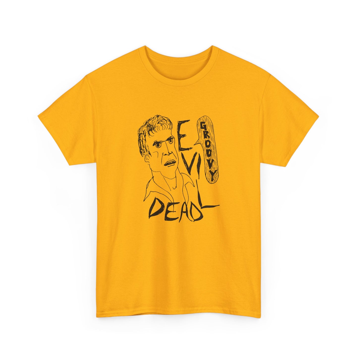 original drawing sketch ash evil dead groovy tshirt