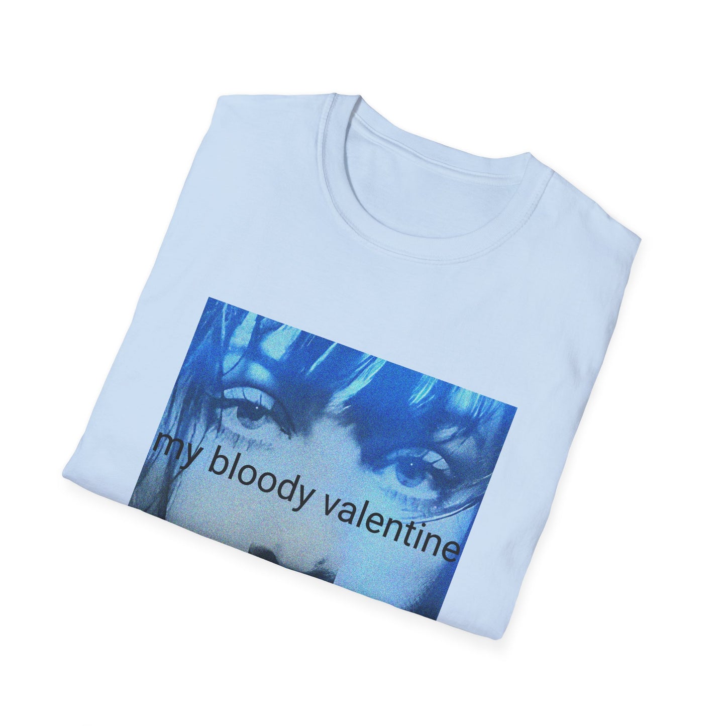 my bloody valentine belinda butcher close up in blue tshirt