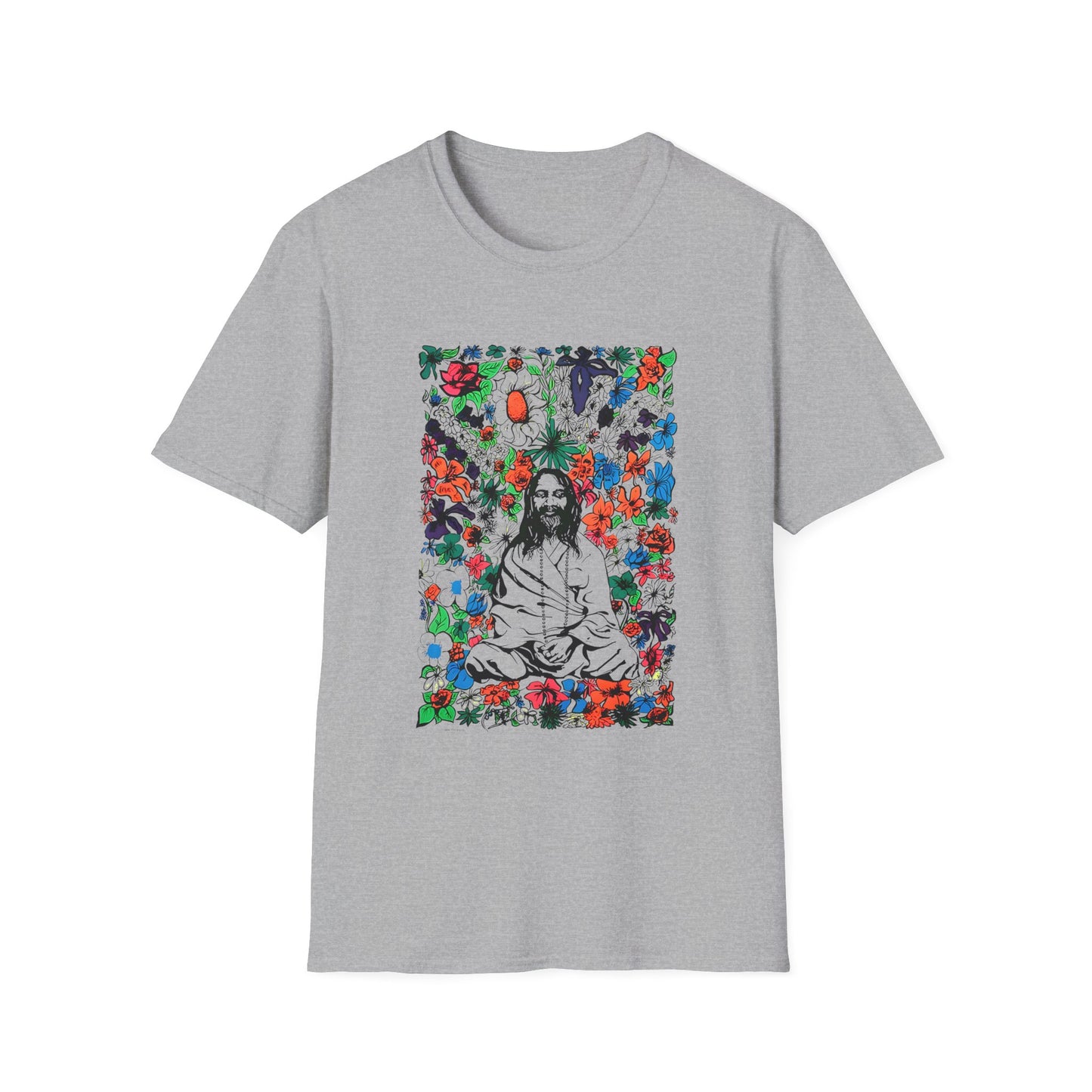 1968 original vintage protest hippy poster maharishi love flowers tshirt