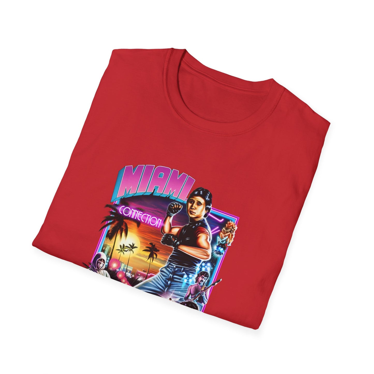 1987 movie miami connection movie poster tshirt