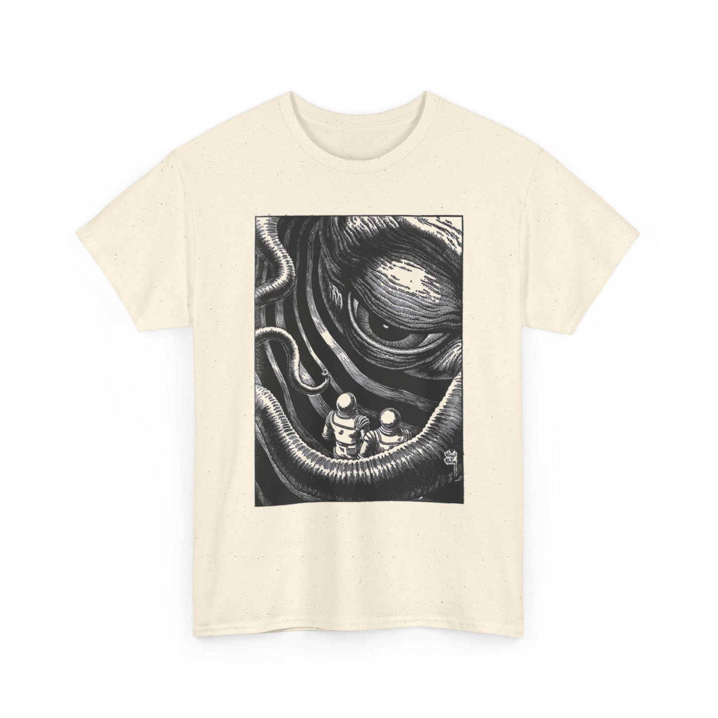 virgil finlay illustration on the edge of the galaxy tshirt