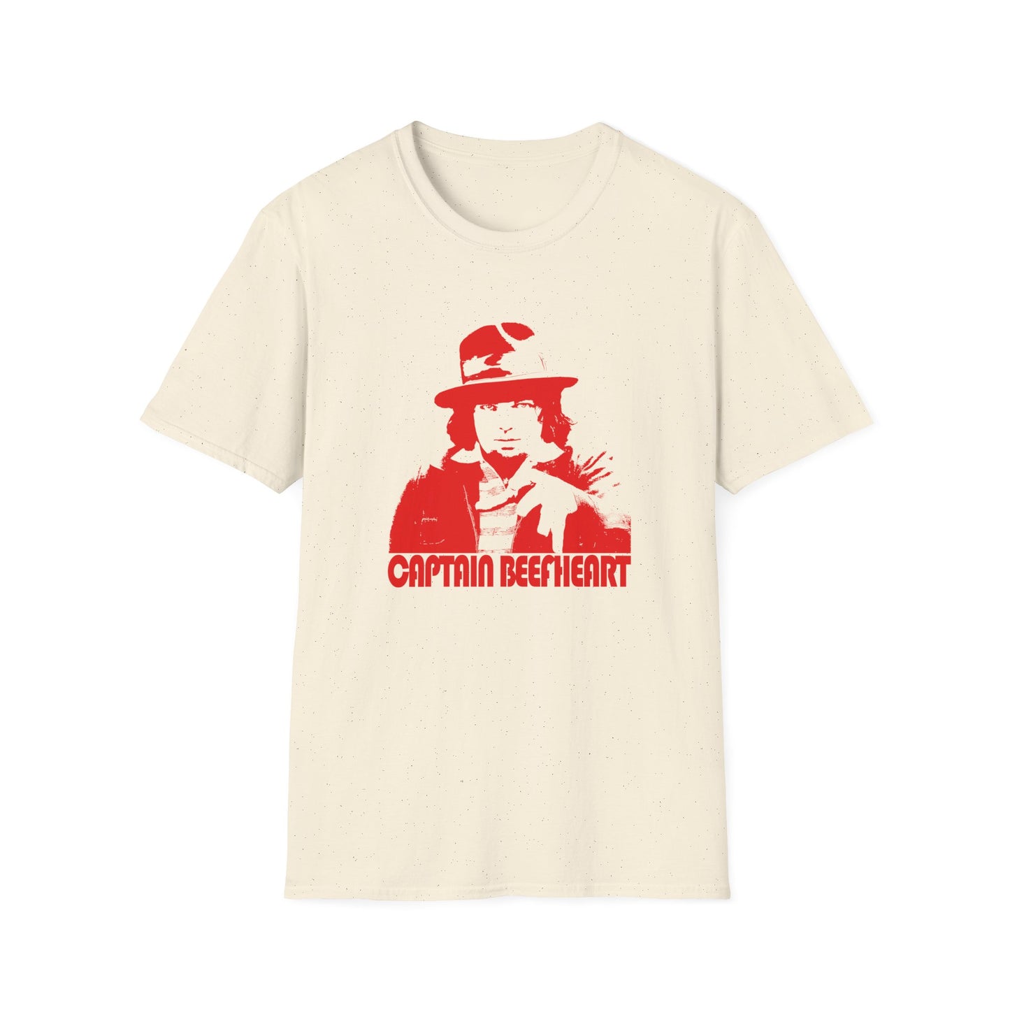 captain beefheart without the trout mask red stencil tshirt