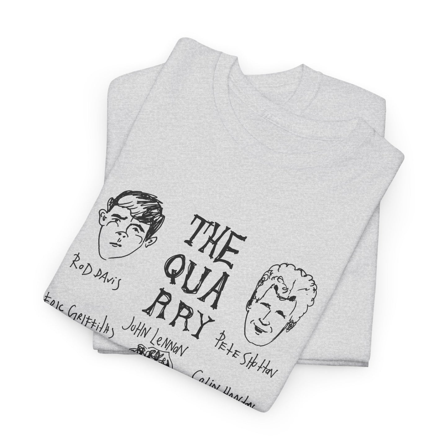 the quarrymen original lineup wonky sketch band tshirt