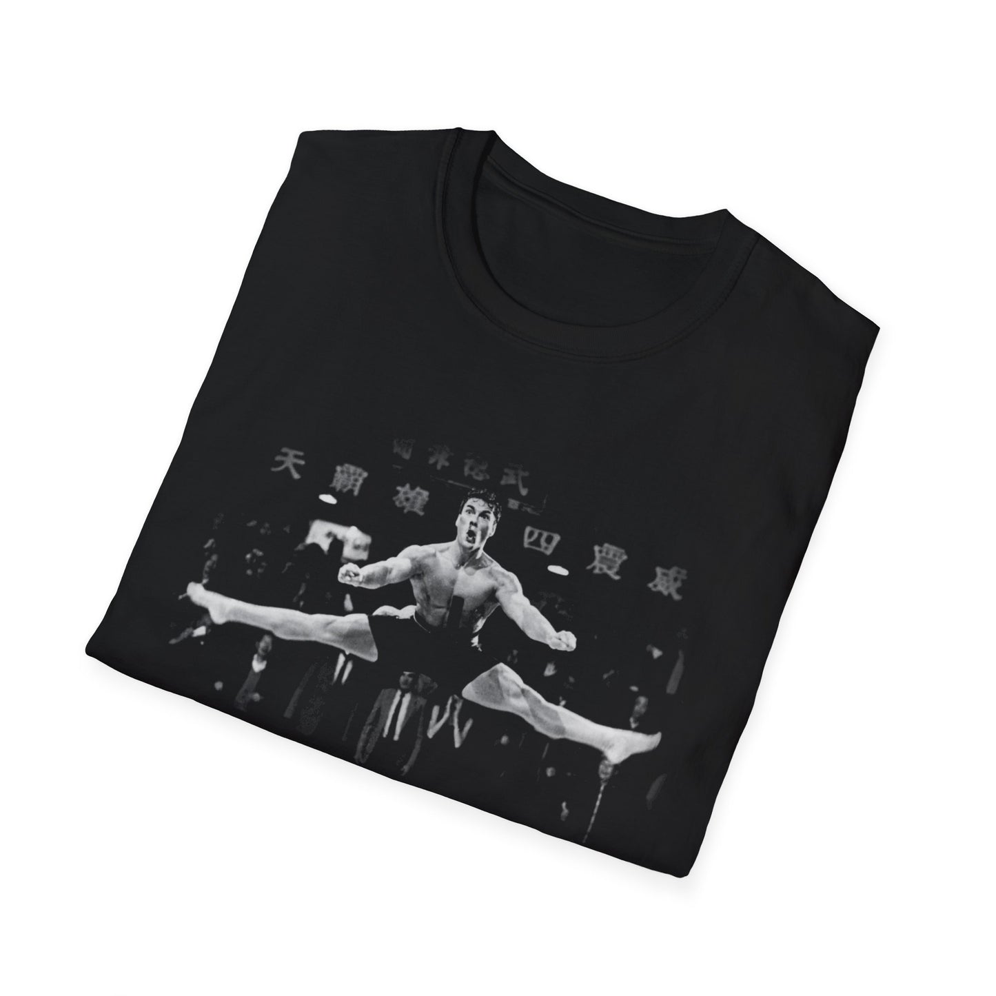 jean-claude van damme doing the splits tshirt