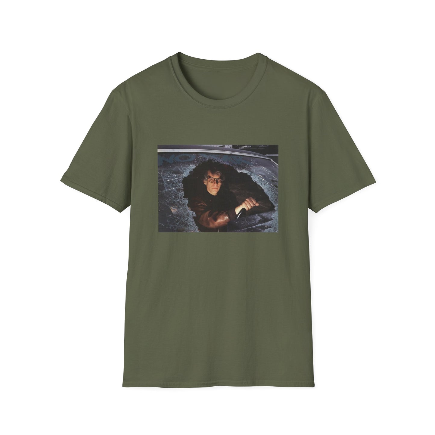 david cronenberg in a car window says no fear tshirt