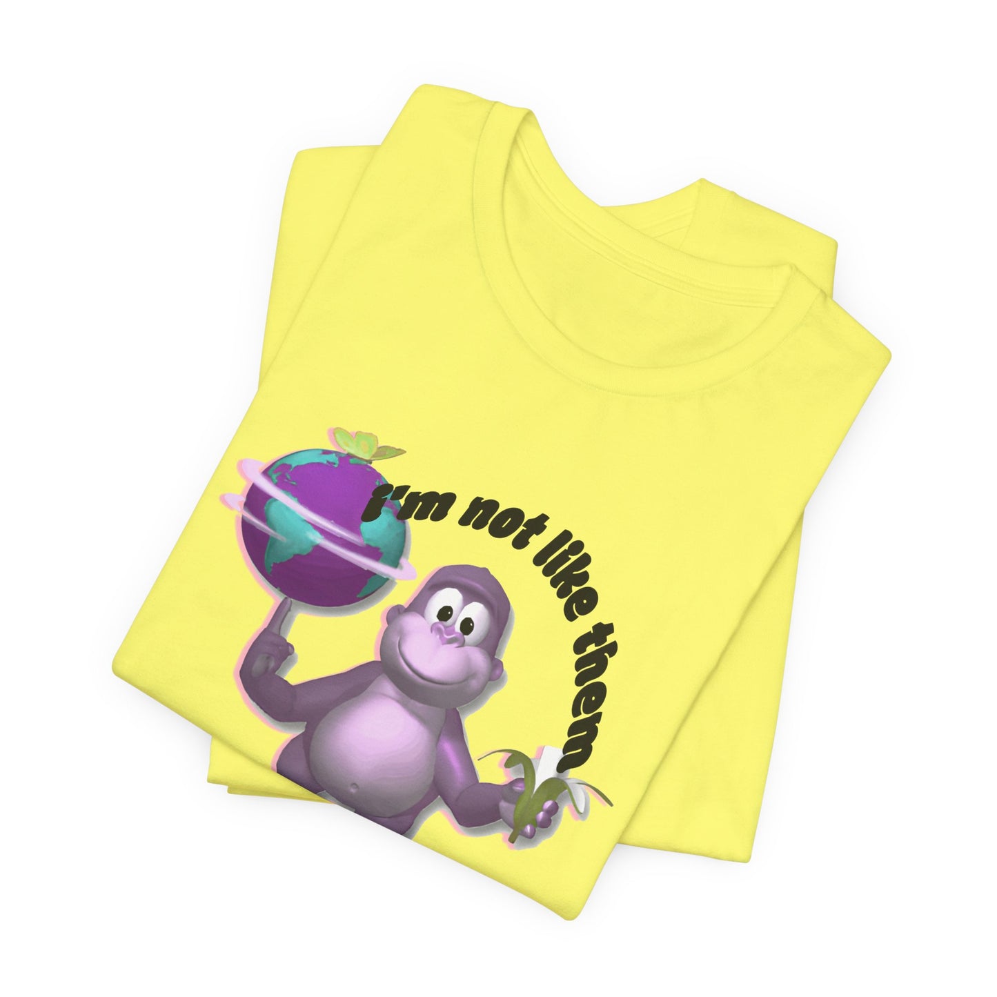 incredible graphic design bonzibuddy dumb tshirt "i'm not like them but i can pretend"