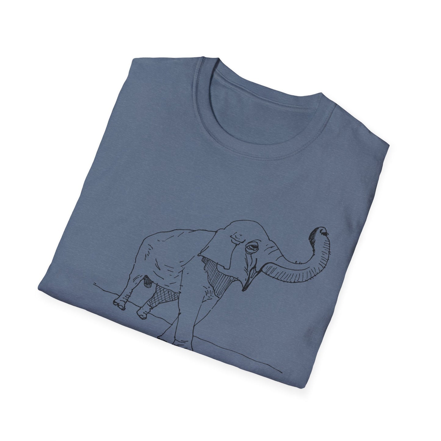 original drawing elephant kicks heroin habit reference to xiguang the elephant tshirt