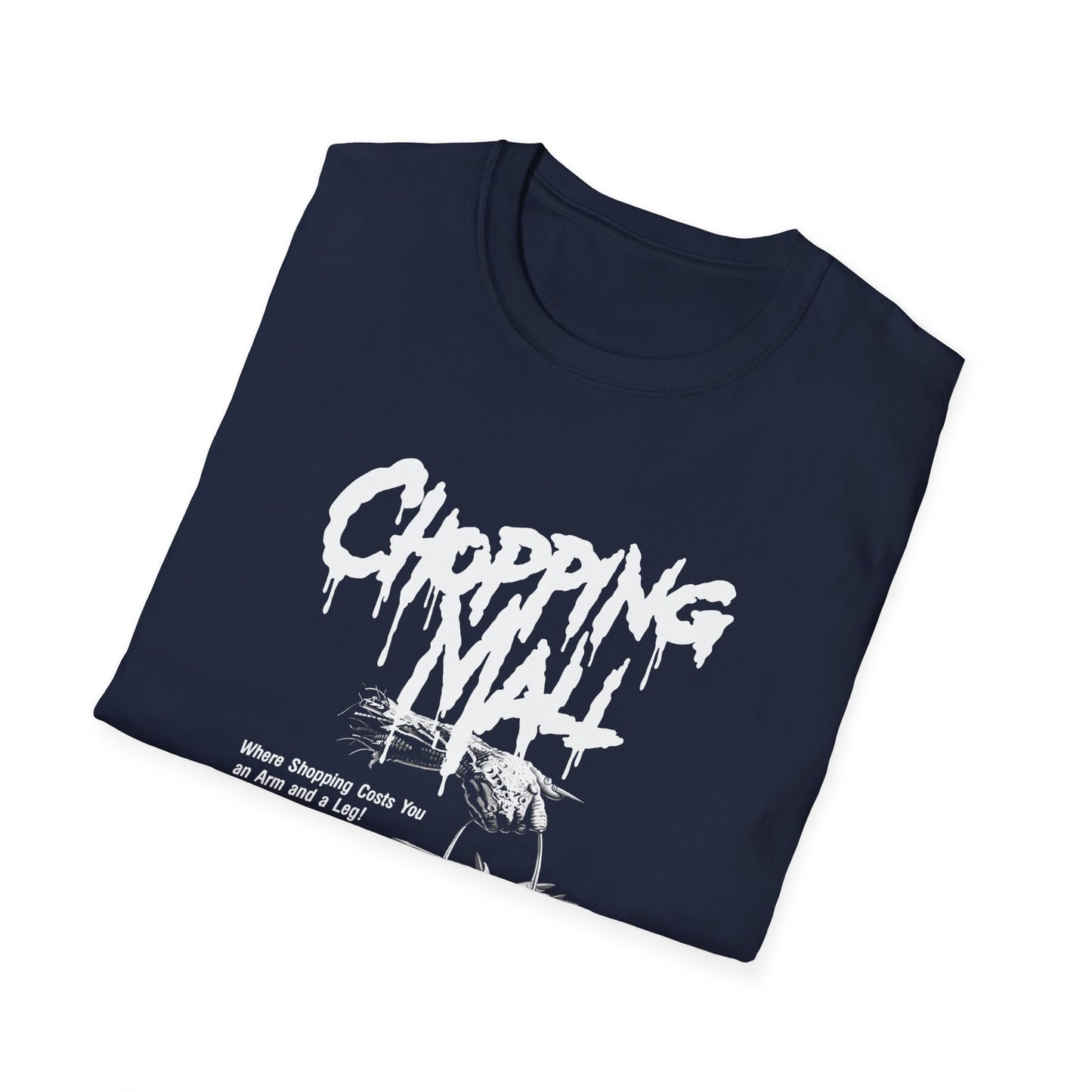 chopping mall 1986 poster black and white tshirt