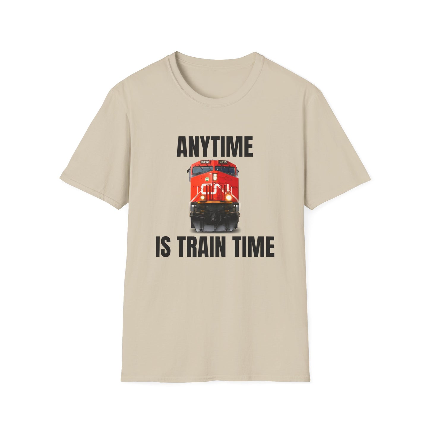 cn rail anytime is train time tshirt