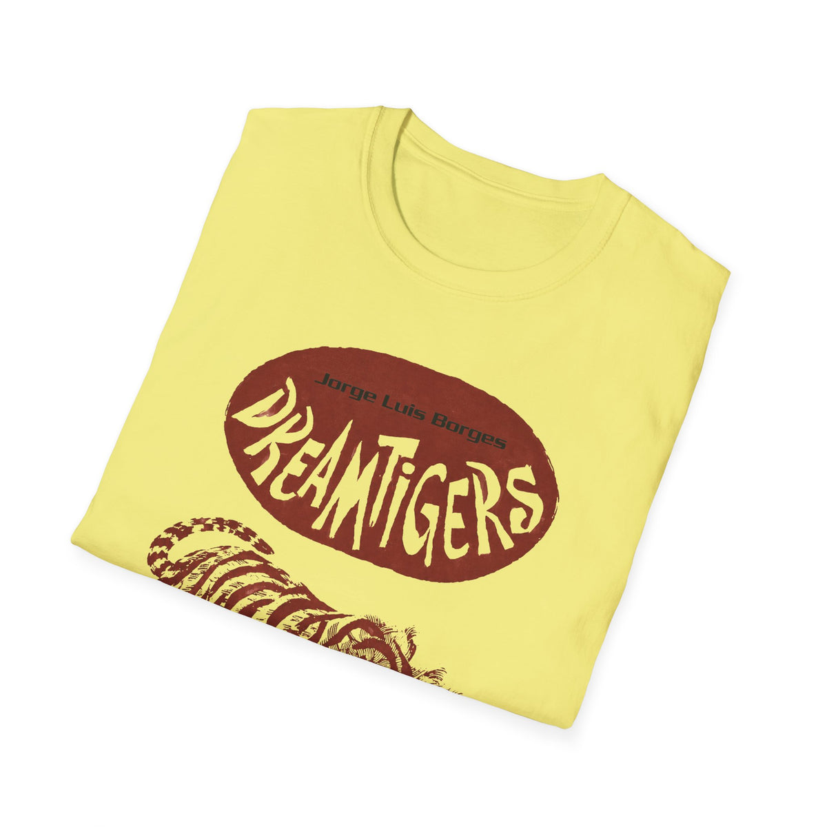jorge luis borges 1960s dreamtigers book cover tshirt