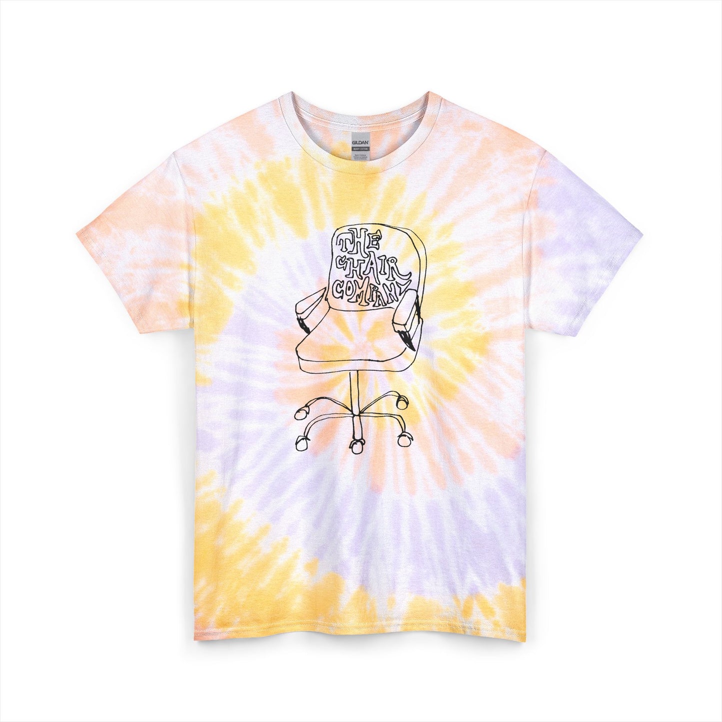 chair company sketch tie dye tshirt